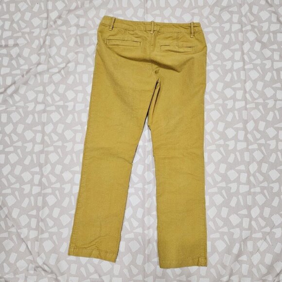 Pilcro and the Letterpress Womens Pants Sz No 29 FIT STET Yellow Low Rise Chino - Picture 2 of 3